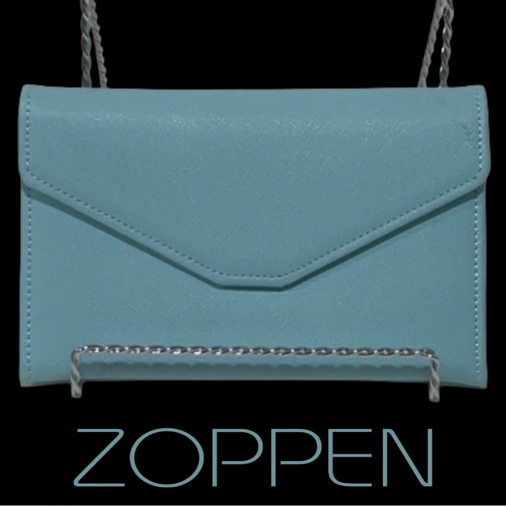 ZOPPEN Travel Tri-Fold Wallet RFID Blocking Document Organizer Holder Blue NEW